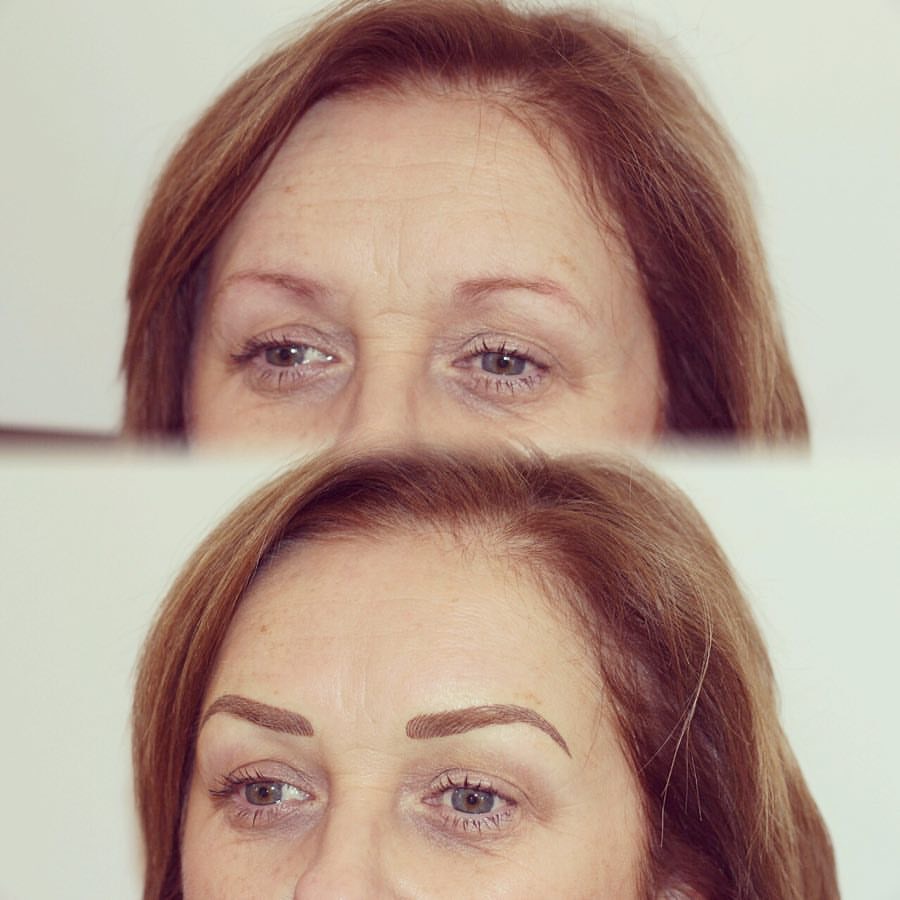 Permanent Brows Eyebrows before and after image