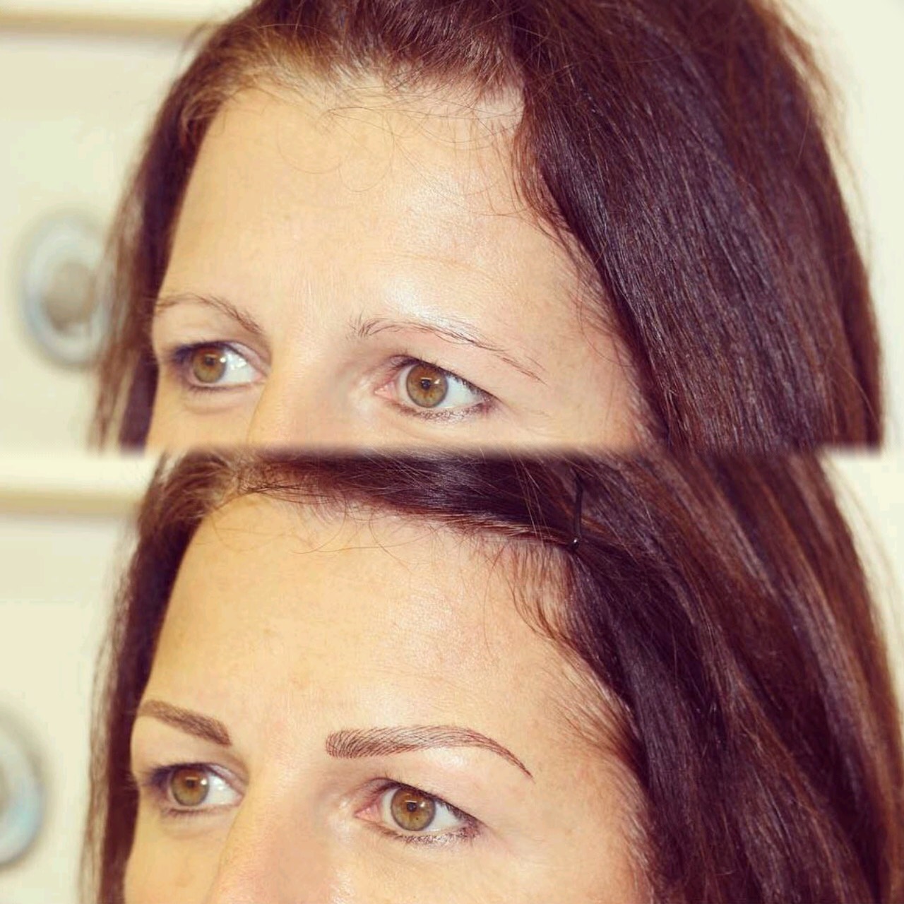 Permanent Brows Eyebrows before and after image