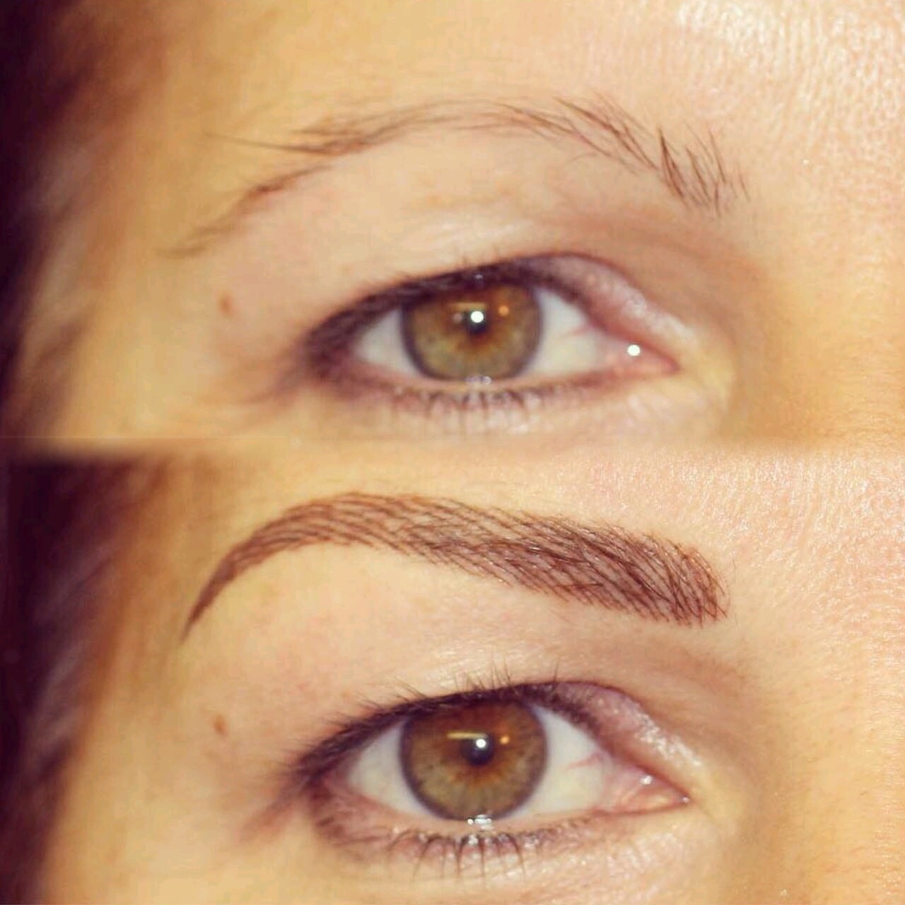 Permanent Brows Eyebrows before and after image