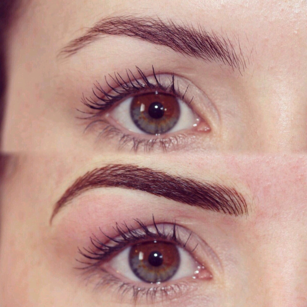 Permanent Brows Eyebrows before and after image