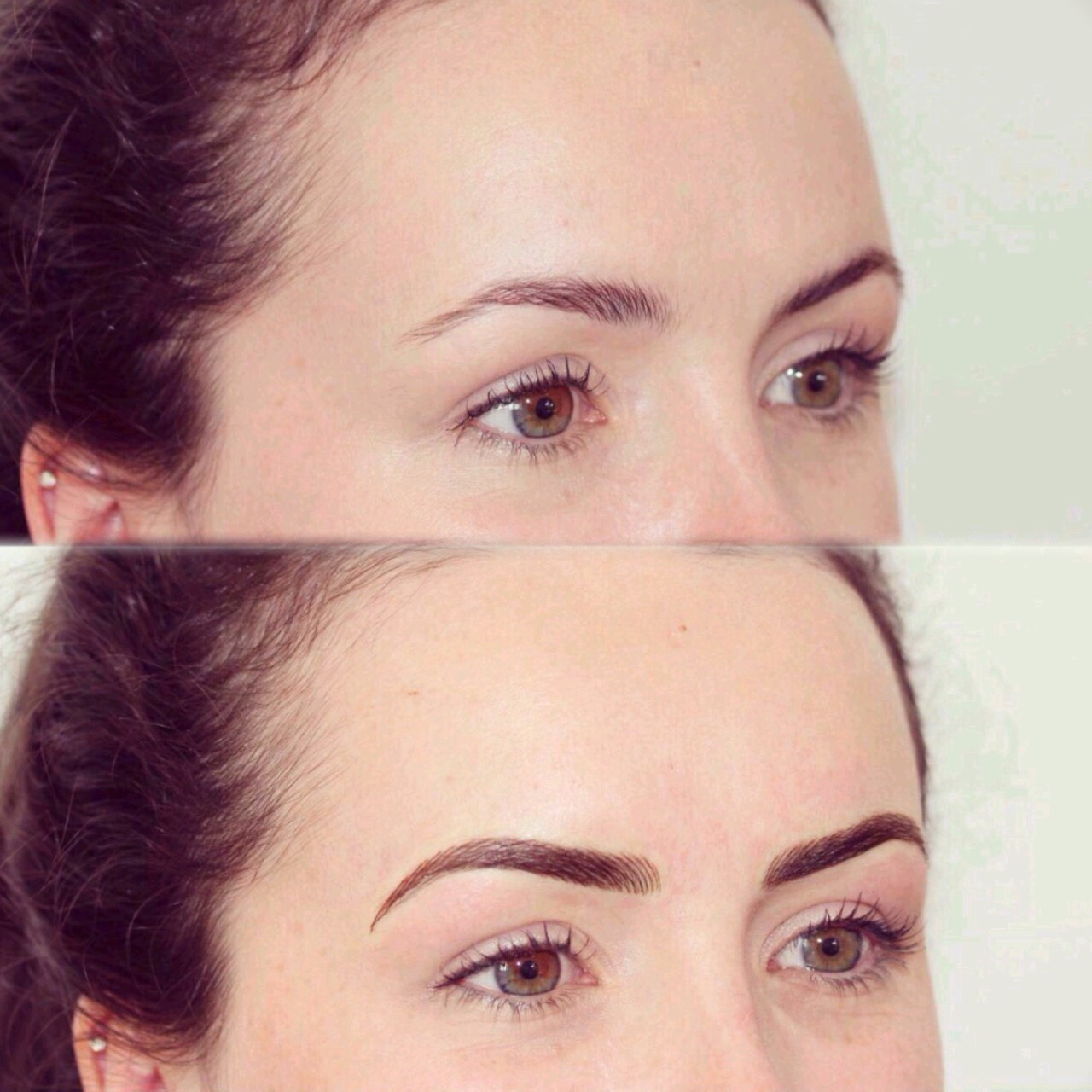 Permanent Brows Eyebrows before and after image