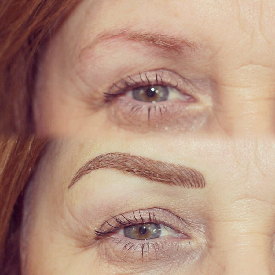 Permanent Brows Eyebrows before and after image