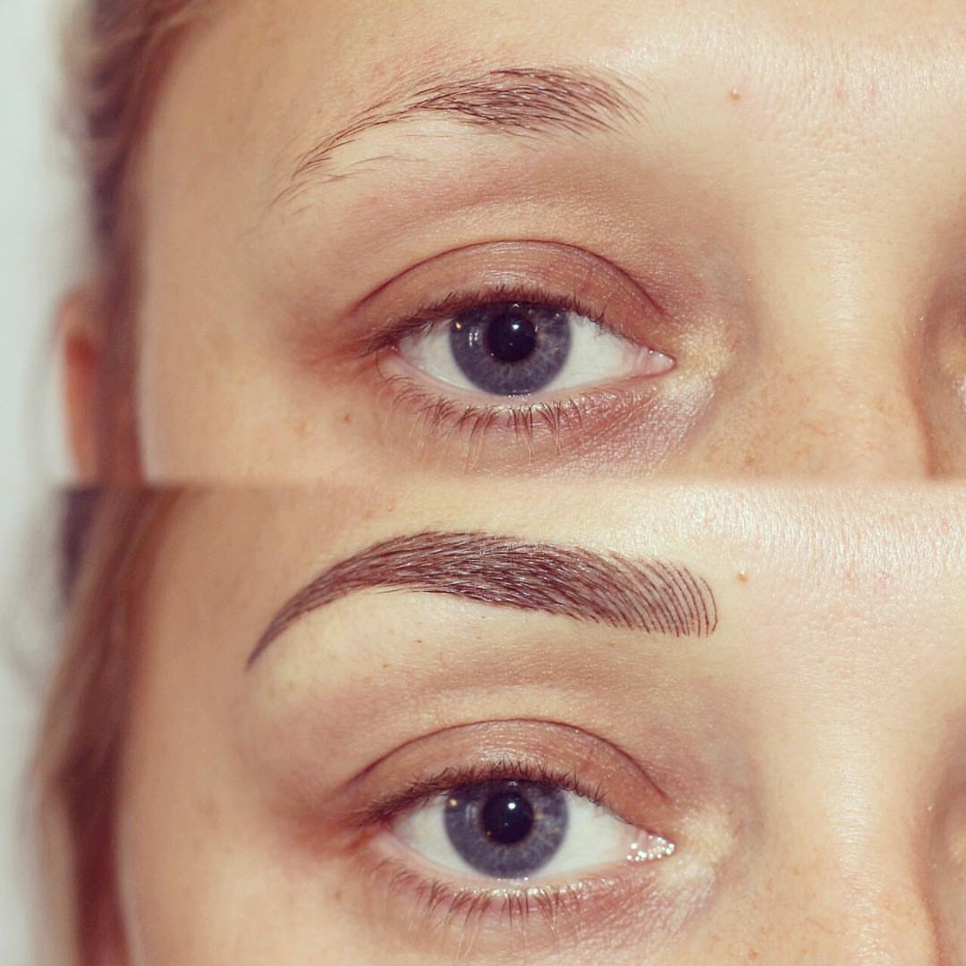 Permanent Brows Eyebrows before and after image