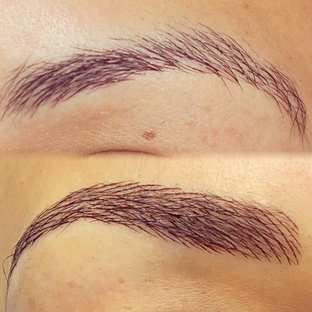 Permanent Brows Eyebrows before and after image