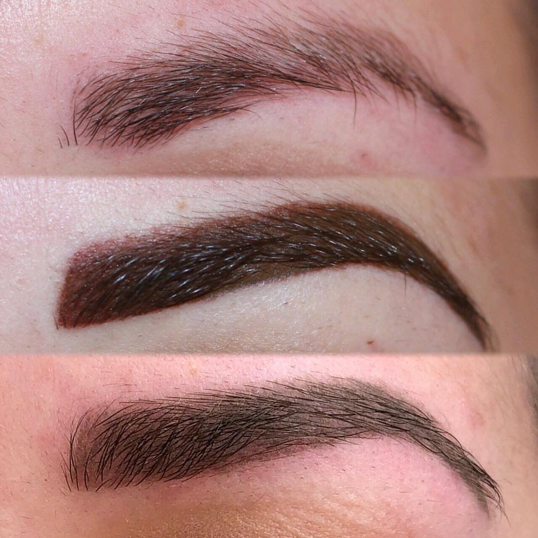 Permanent Brows Eyebrows before and after image