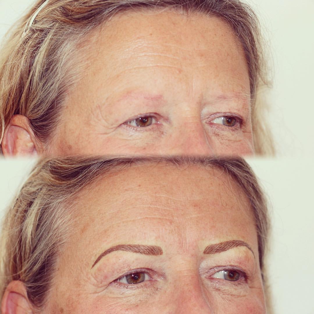 Permanent Brows Eyebrows before and after image