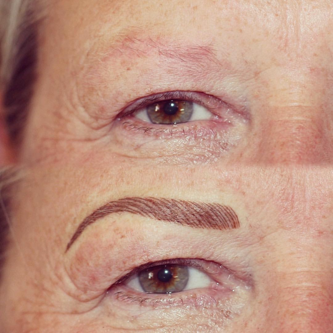 Permanent Brows Eyebrows before and after image