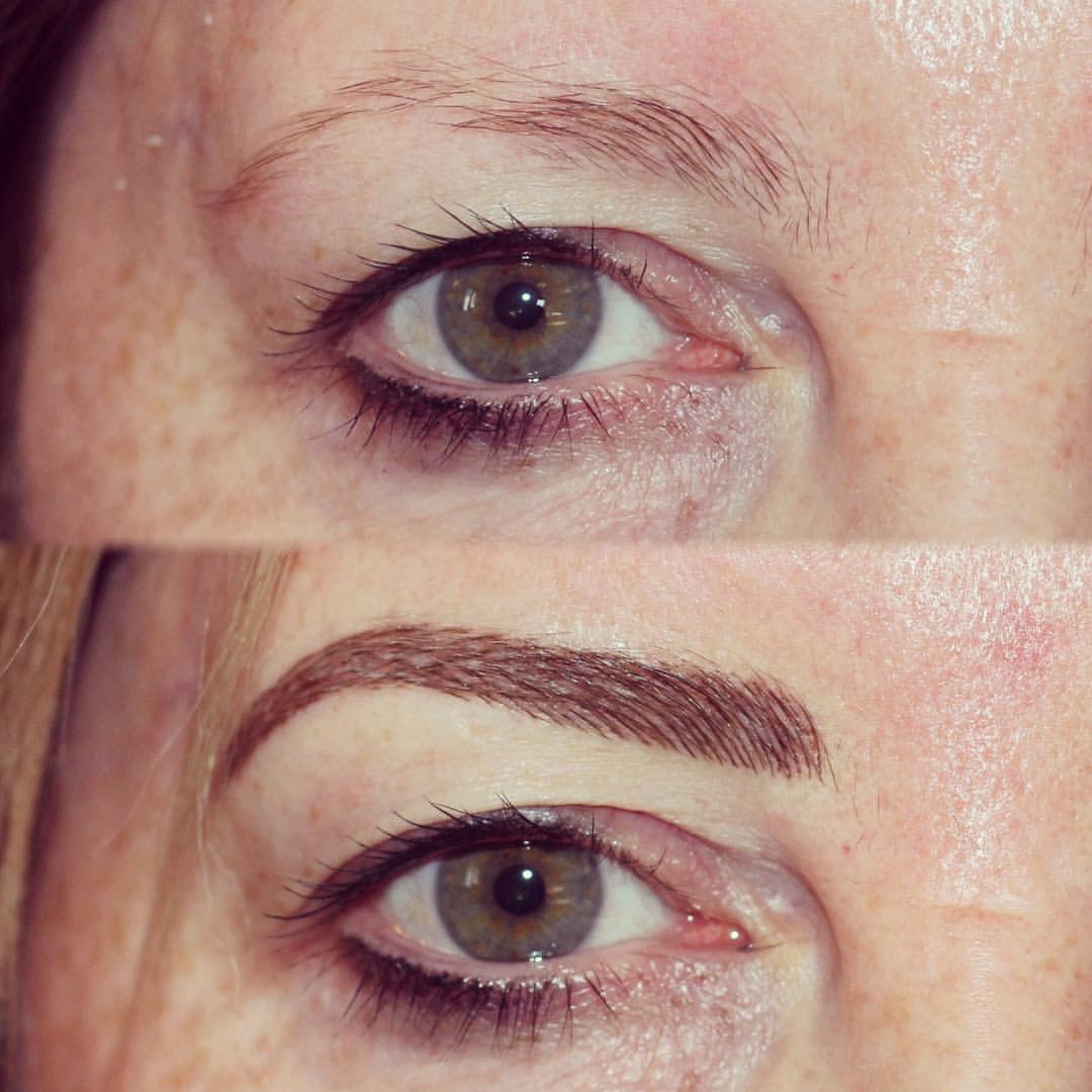 Permanent Brows Eyebrows before and after image