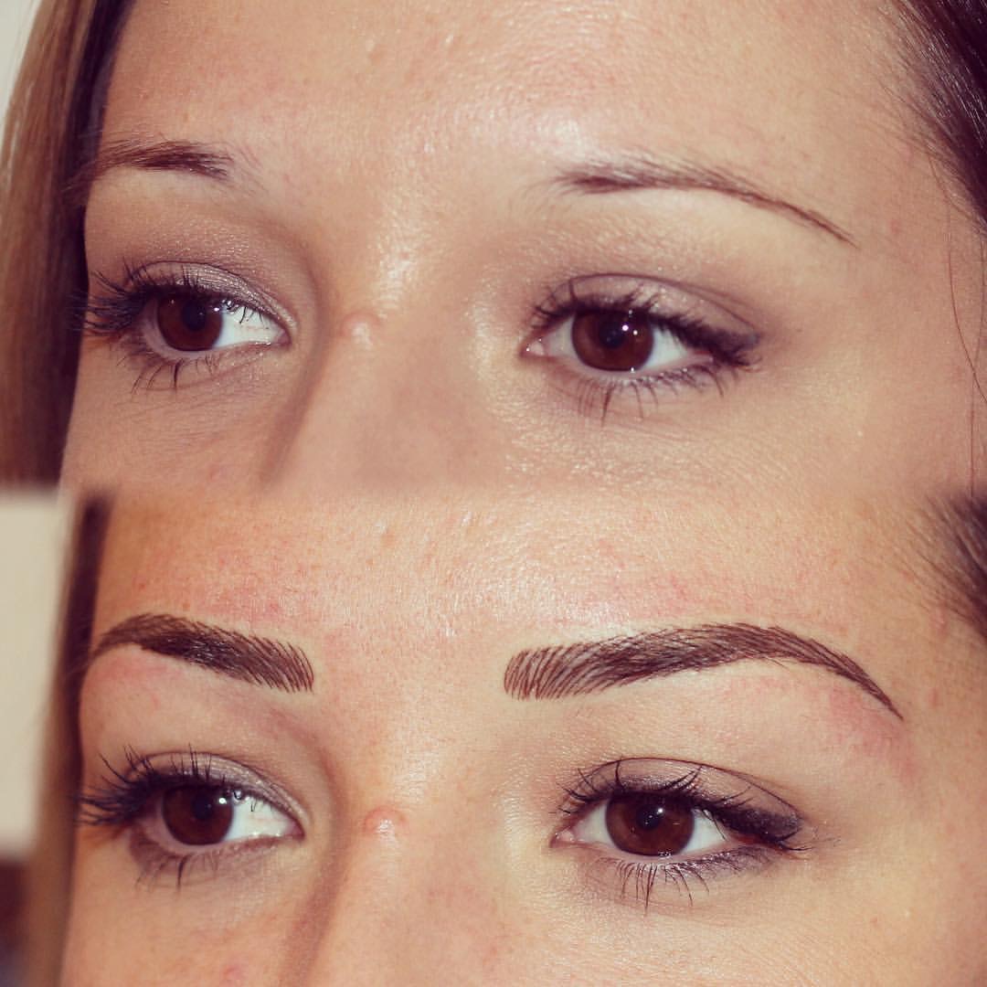 Permanent Brows Eyebrows before and after image