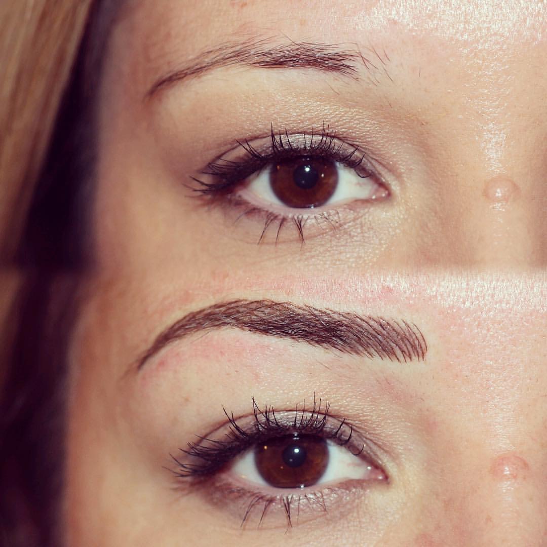 Permanent Brows Eyebrows before and after image