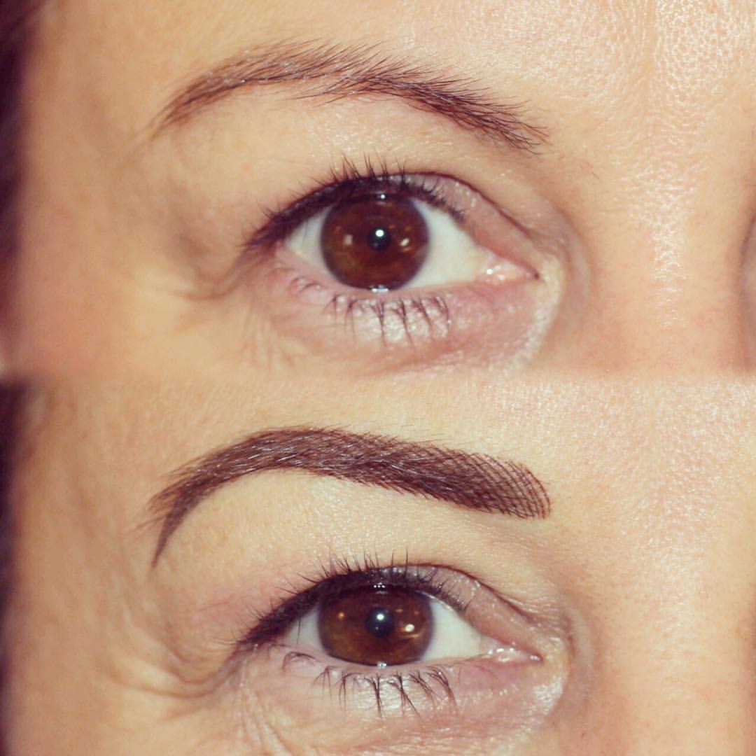 Permanent Brows Eyebrows before and after image