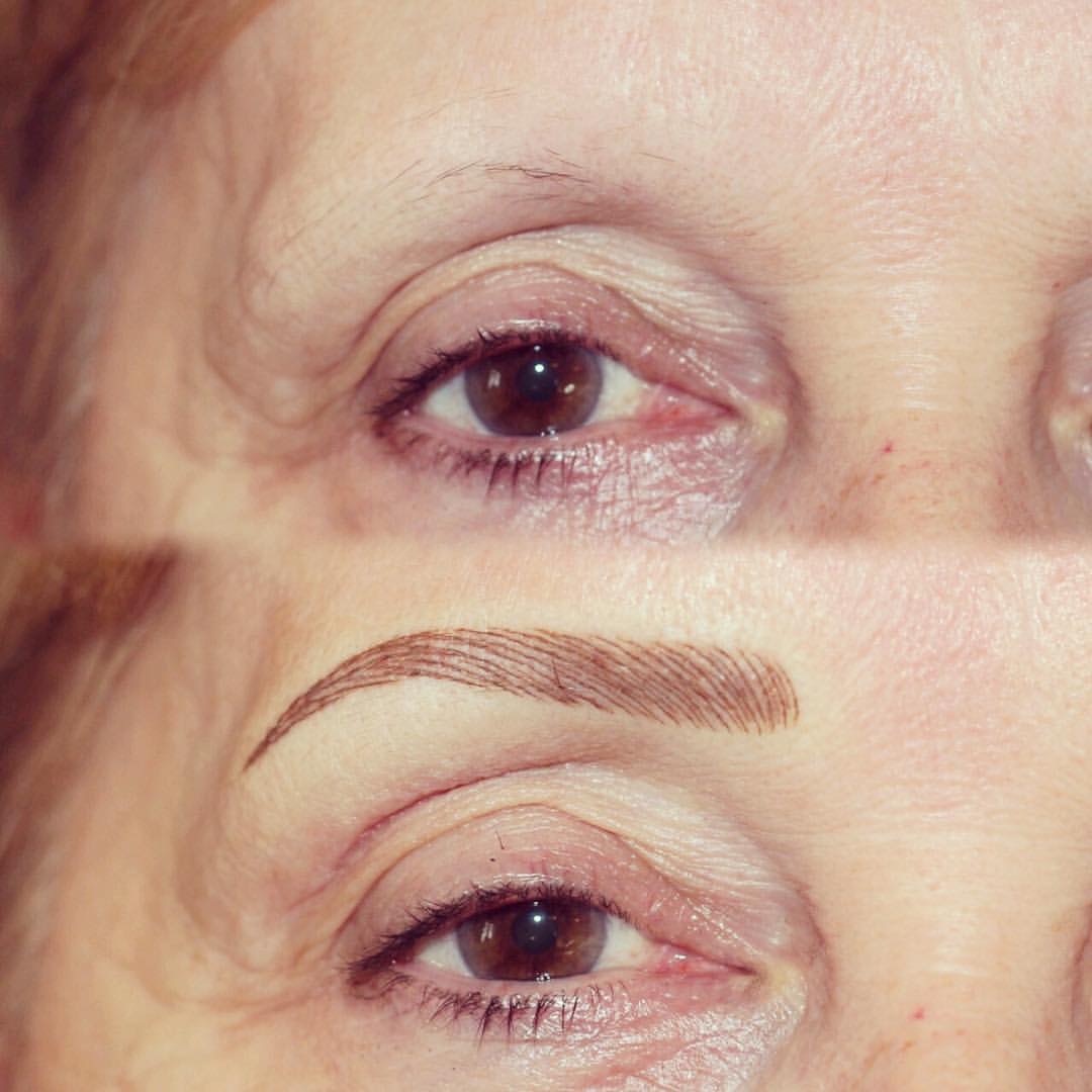 Permanent Brows Eyebrows before and after image