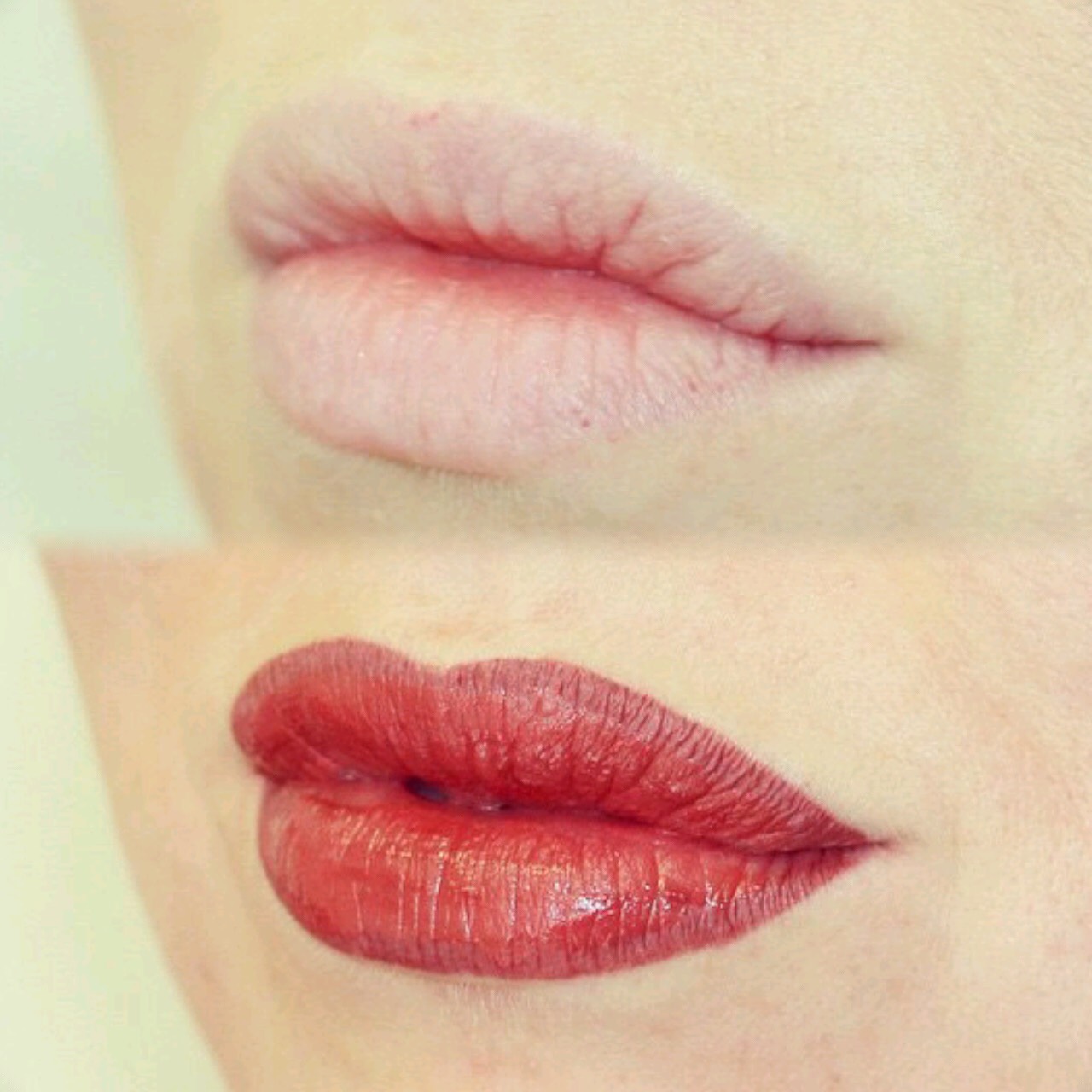 Permanent Lips before and after image