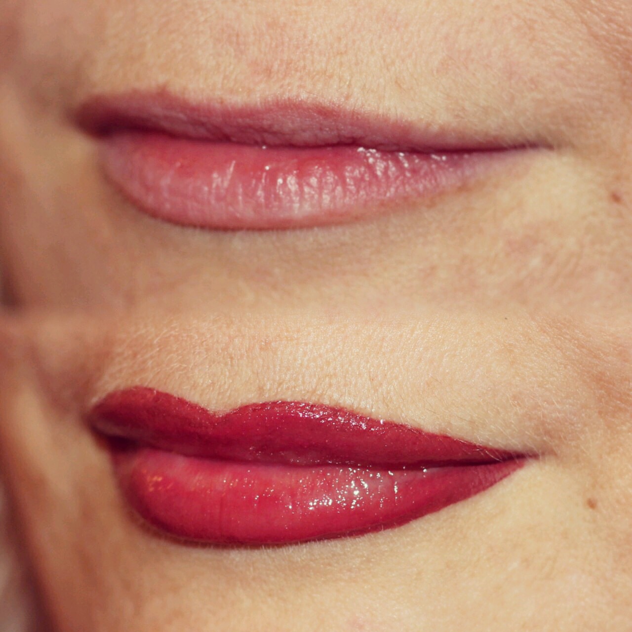 Permanent Lips before and after image