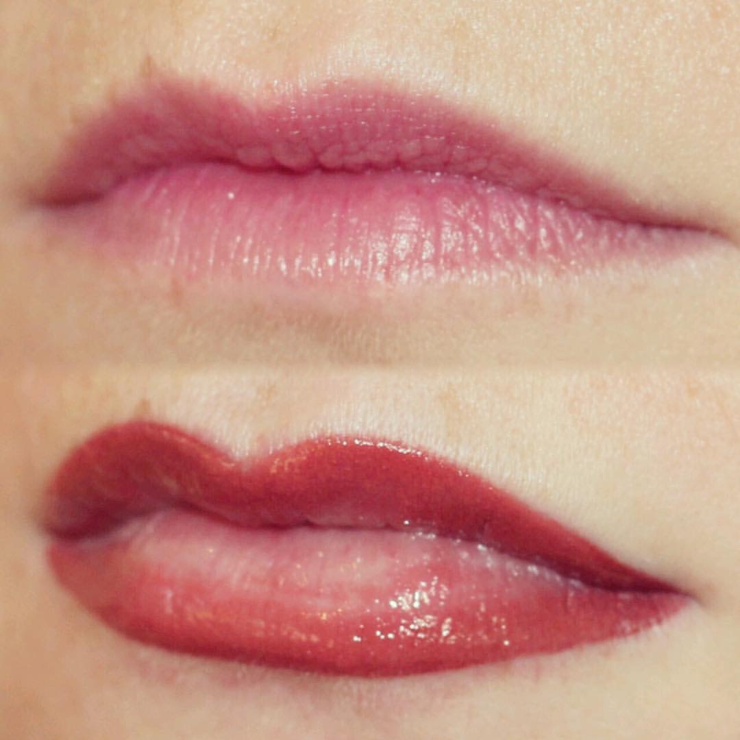 Permanent Lips before and after image