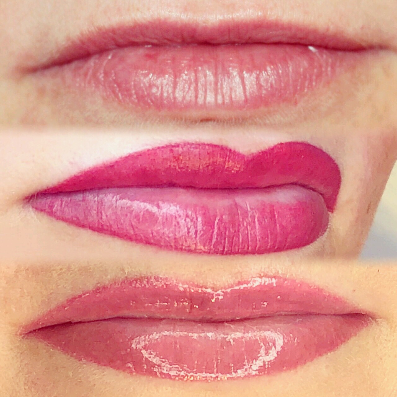 Permanent Lips before and after image