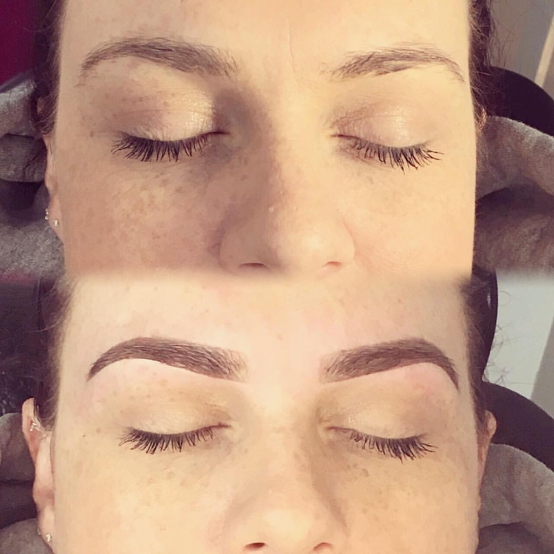 HD Brows Eyebrows before and after image